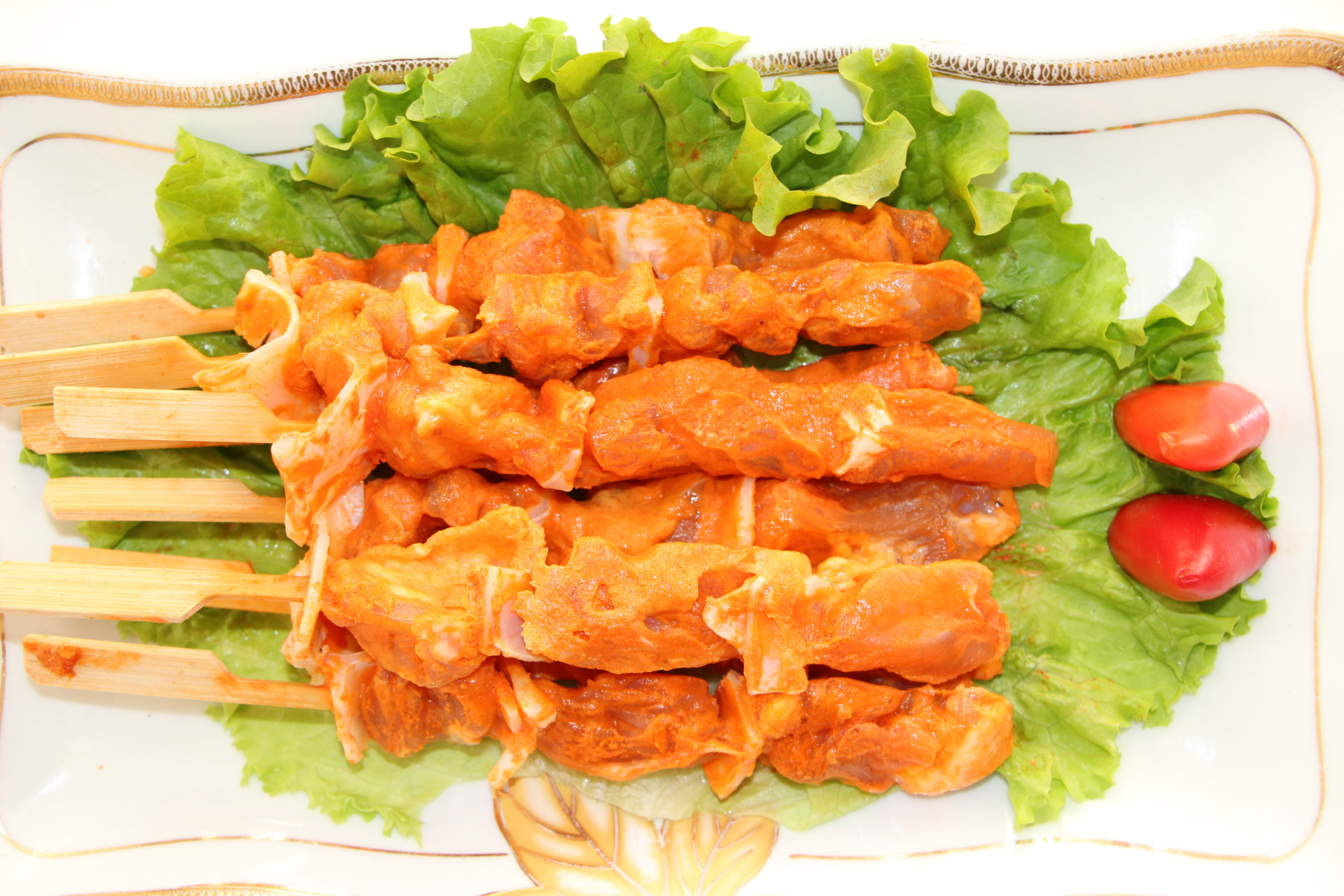 山东冷冻食品厂家批发烧烤骨肉相连肉串半成品酒店餐馆批发冻肉串