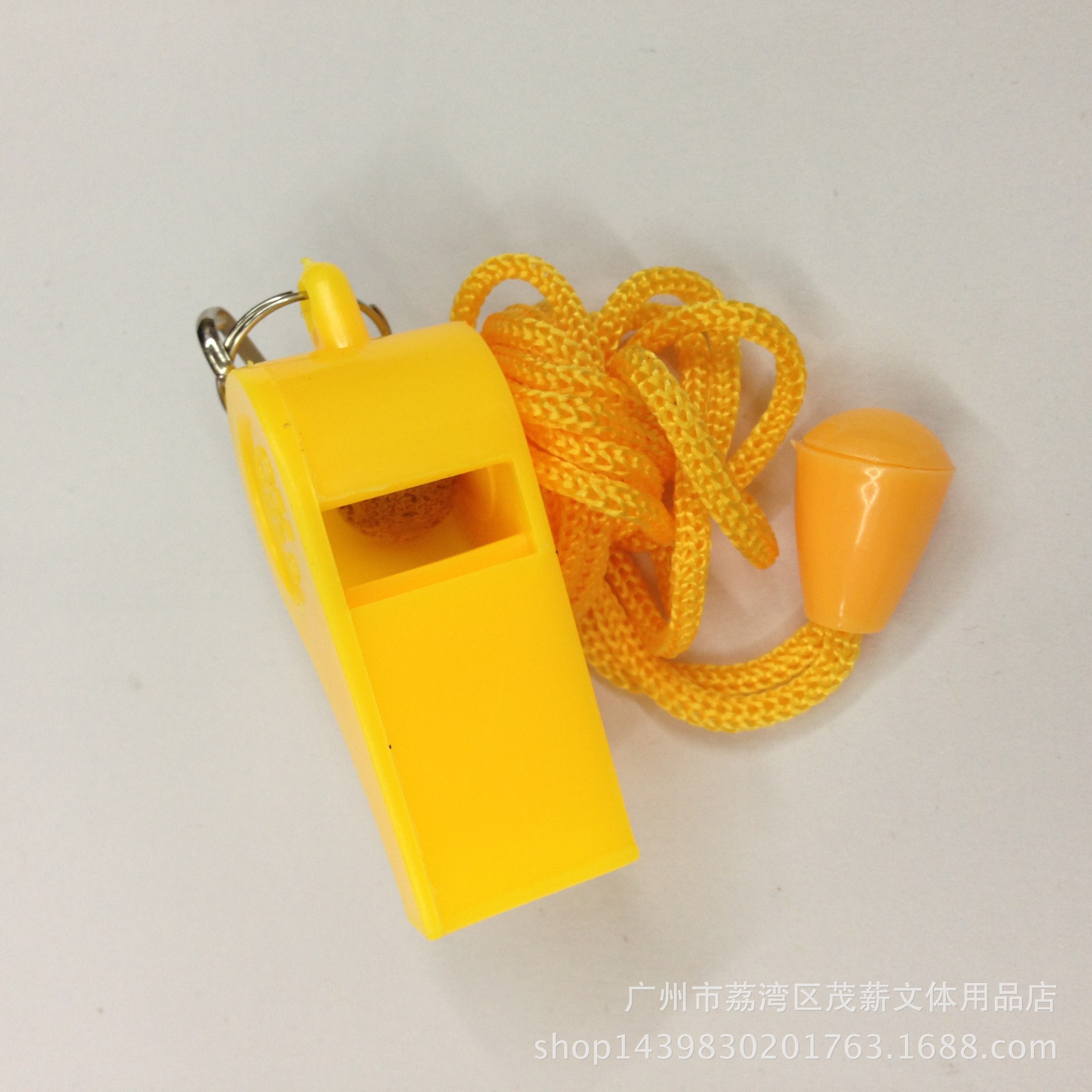 ok塑料彩色口哨 带绳黄色高级塑料口哨 裁判口哨 学校老师专用