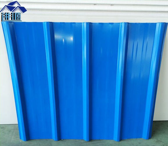 《包送货》防水隔热屋顶铁皮彩钢瓦 镀锌压型板 便宜蓝色铁皮瓦