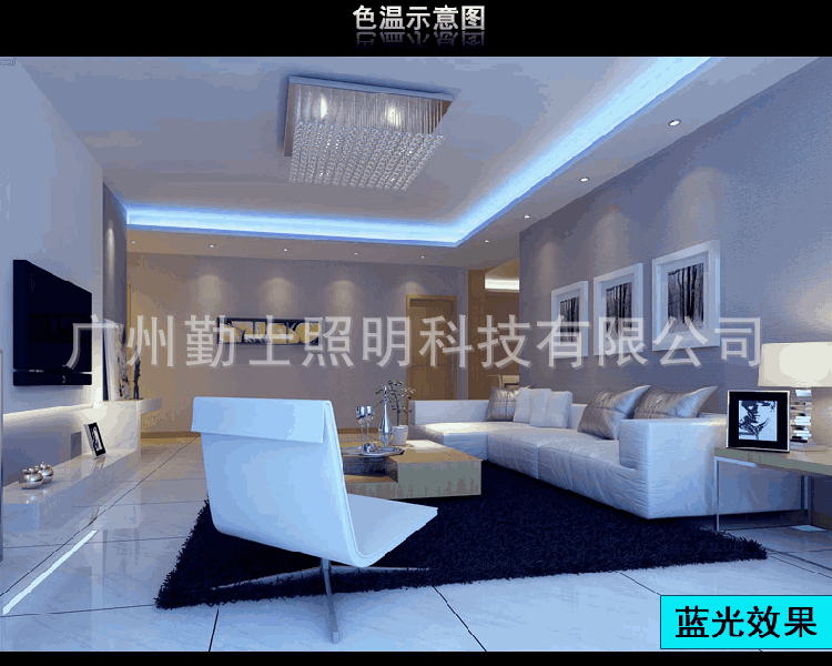 led灯带3528卧室客厅商场装饰灯条霓虹灯勤上光电暖白光rgb