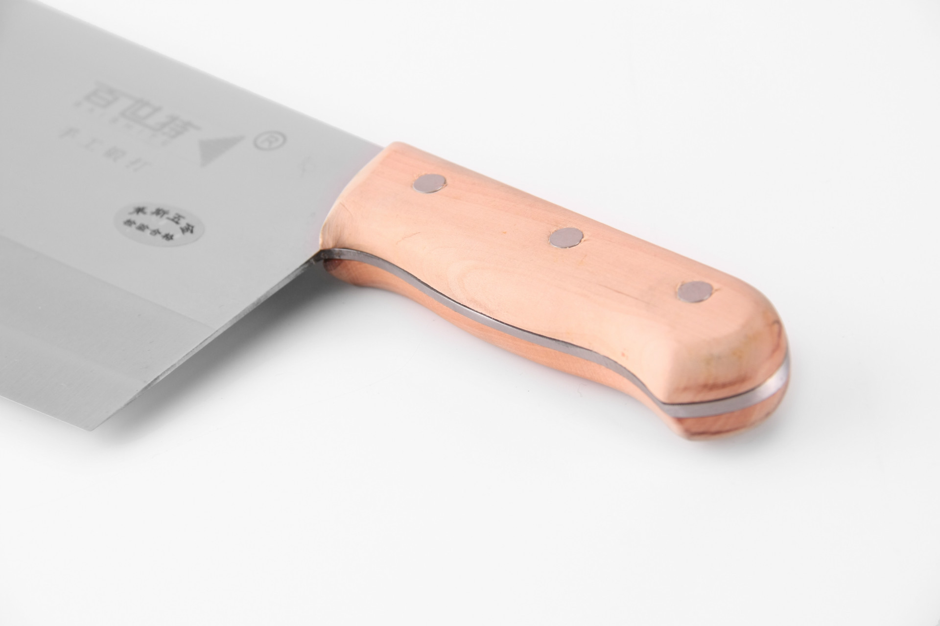 007白木夹柄桑刀1号百世特百斯特切片刀厨师刀手工煅打龙水名刀