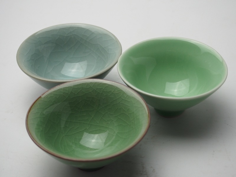 龙泉青瓷 茶杯粉青梅子青冰裂纹居家生活办公室