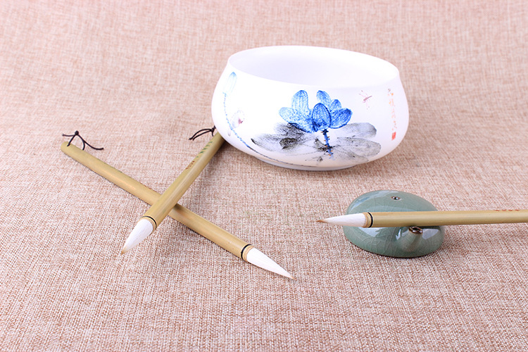 厂家直销兼豪书画 自然青竹纯兼毫毛笔文房书法用笔 笔都文港赣笔