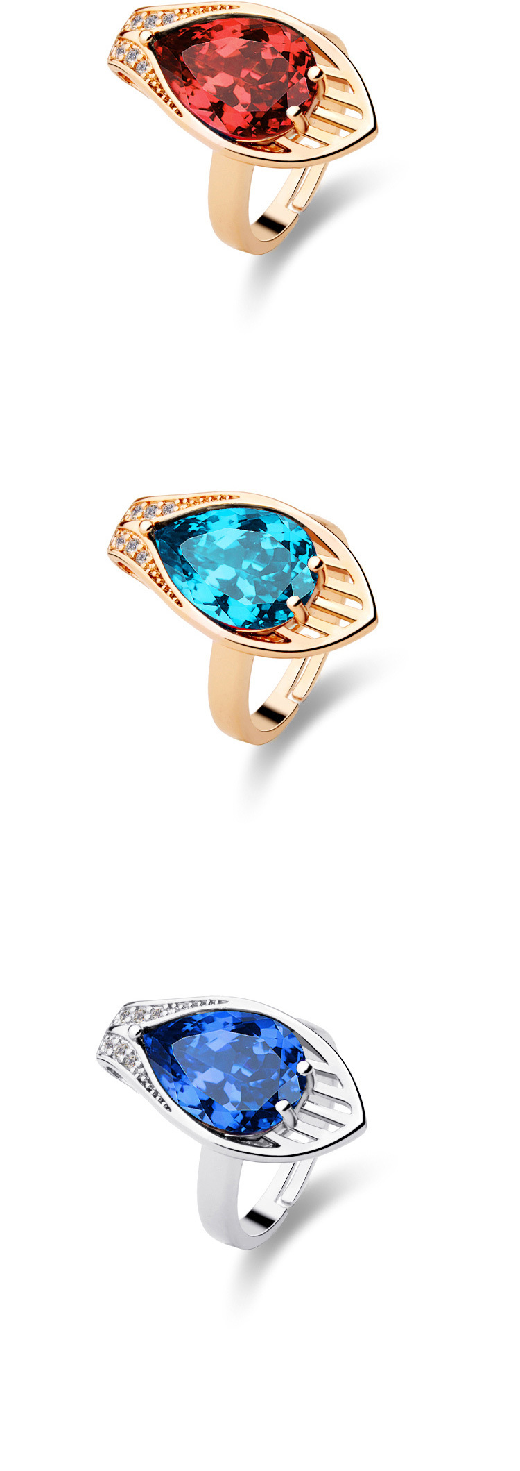 安东尼首饰 义乌经典电镀锆石戒指 时尚女士铜 环保指环 983-2