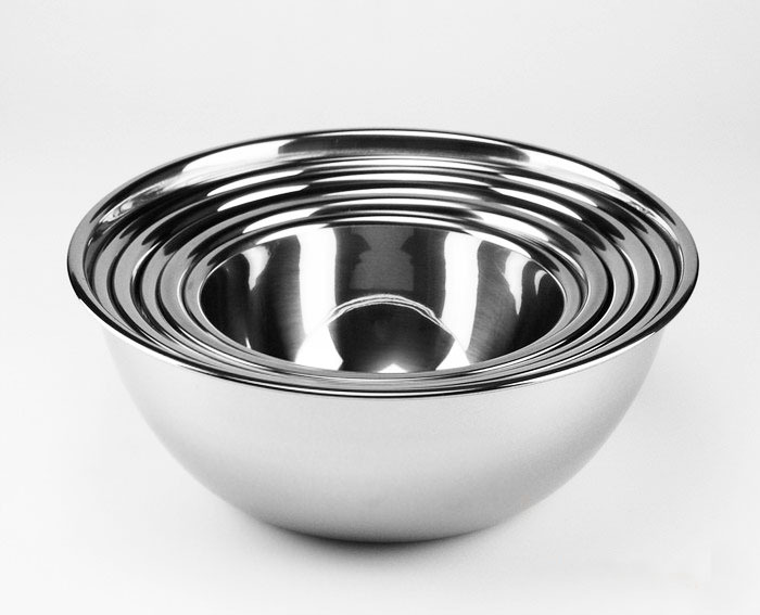 加厚无磁不锈钢物斗盆 调料缸 味斗弧形斜身打蛋盆/和面盆