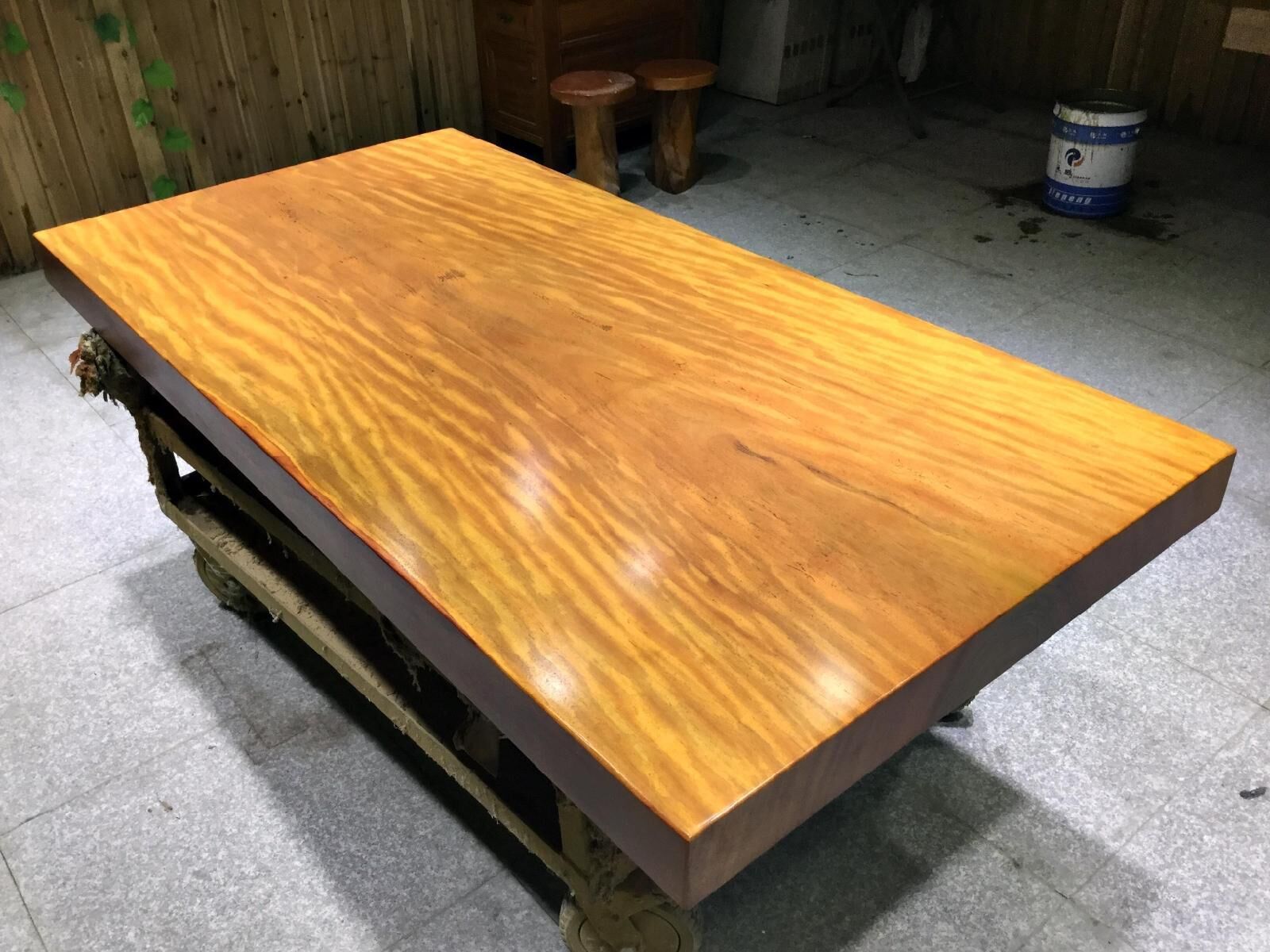 黄花梨原木大板 商务会所实木大板茶桌 原木红木花梨木大板办公桌