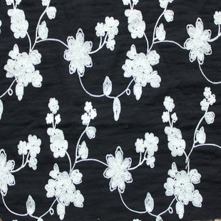 全棉提花绣花布