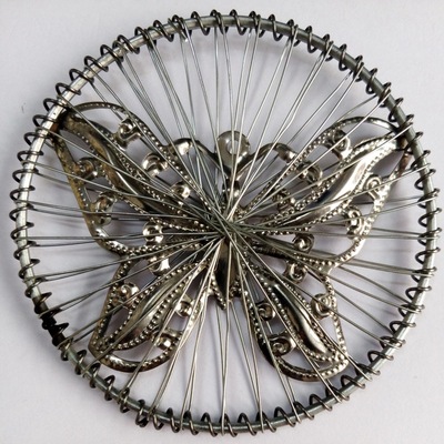 创意蝴蝶结圣诞树装饰挂件配饰 铁丝绕类铁件灯饰灯串配件畅销