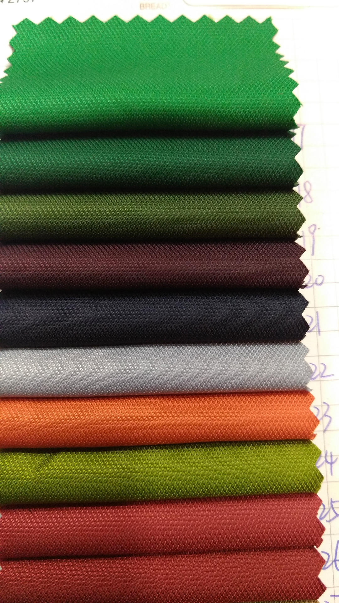 牛津布 涤纶布 高密度聚酯纤维牛津棉涂层腊感胶服装箱包面料