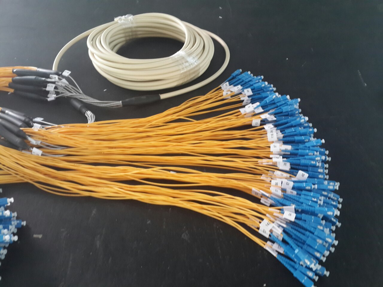 专业定制 sc/upc单模144芯10米光纤跳线 可加lc fc st等连接头