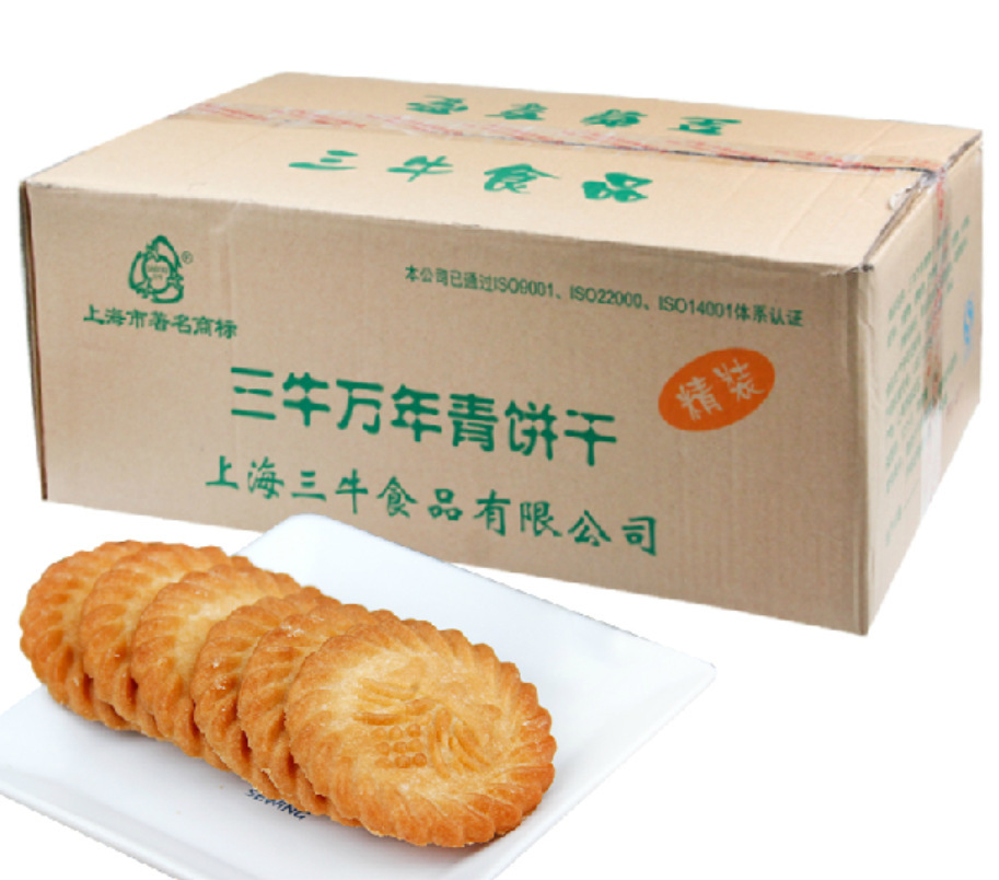 三牛 万年青饼干上海 万年青 一箱10斤 散称 小包 易碎