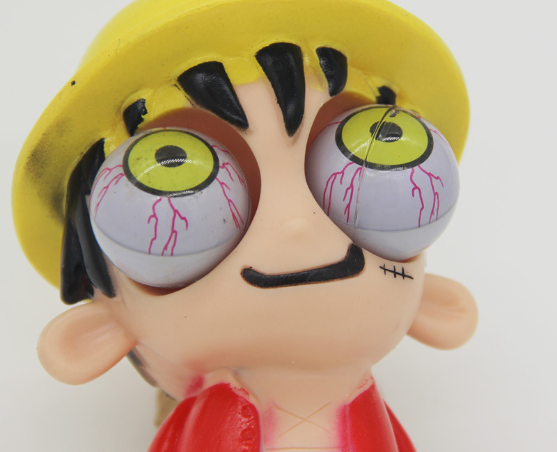 创意熊大熊二卡通动漫挤眼爆眼玩具 减压发