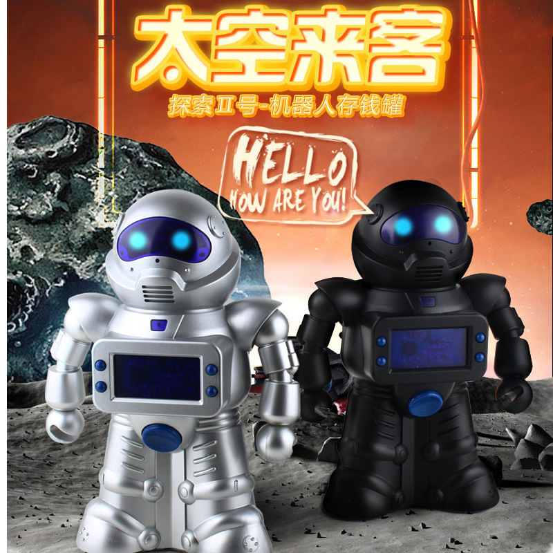 批发采购树脂工艺品-新款热销太空机器人存钱
