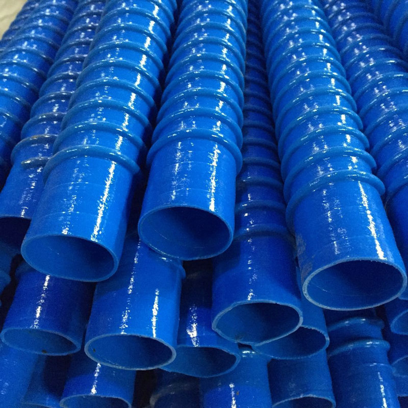 pvc伸缩塑料夹筋吸尘管 蓝色排尘管 全蓝通风管 木犀管 内径60mm