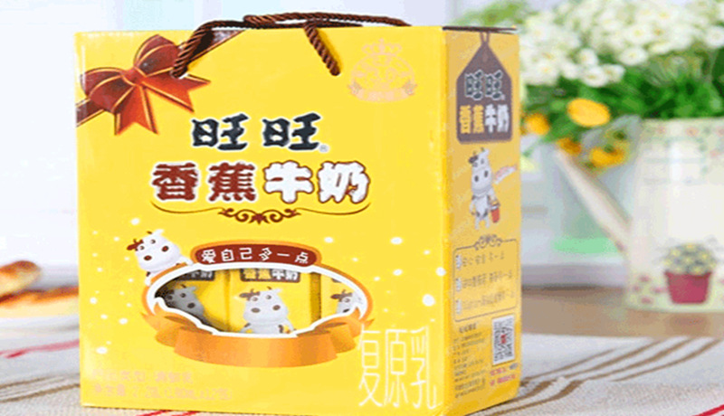 旺仔香蕉牛奶190ml*12*6儿童牛奶过节礼盒饮料批发牛奶批发