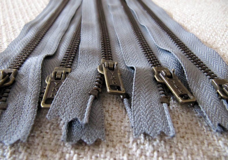 ykk金属拉链优质5#青古铜服装上衣门襟单开尾自动头金属拉链