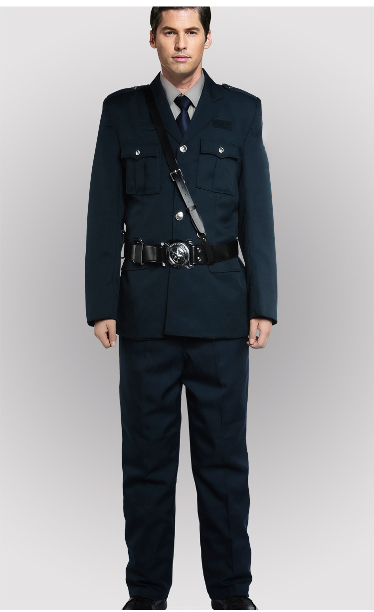 批发新式保安服春秋套装 西装款保安制服全套 酒店物业保安工作服