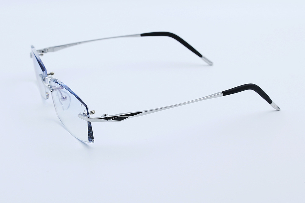 韩国钻石切边眼镜高端超轻成品无框近视眼镜 mr-8镜片