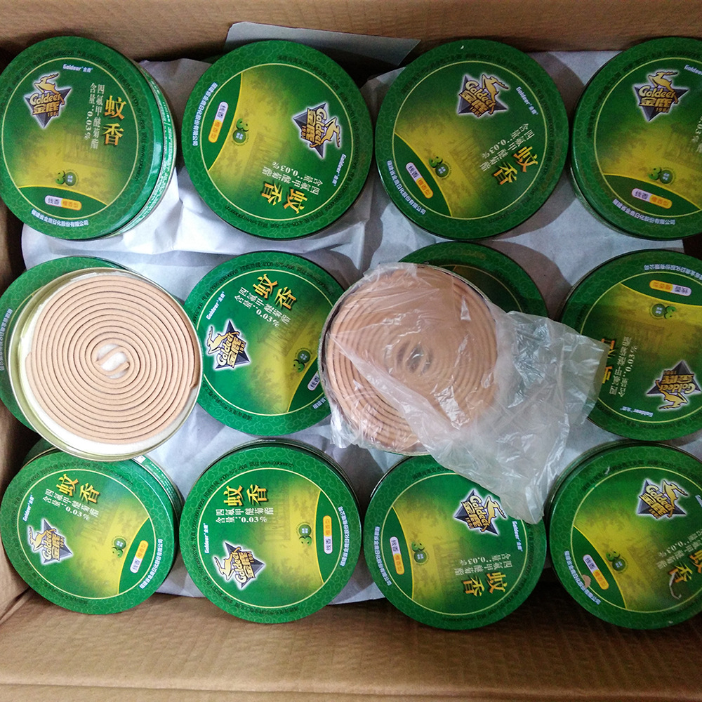 厂家直销 金鹿牌蚊香[檀香型] 5双盘 黄色细盘 驱蚊防虫全国包邮