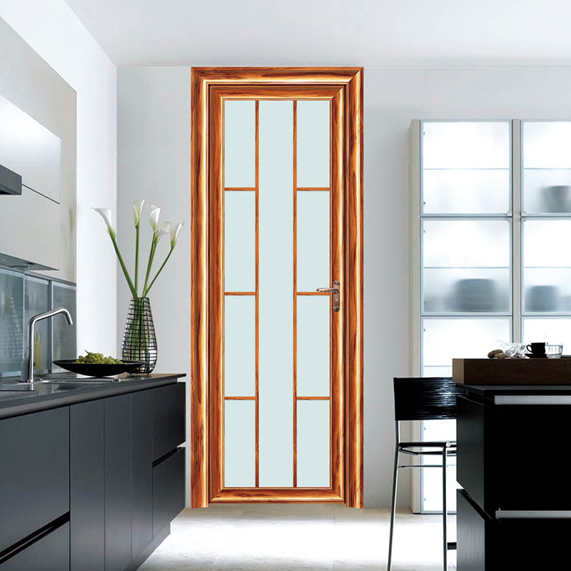 88系列平开门铝合金卫生间门钢化玻璃门厕所卫浴室平开门室内门
