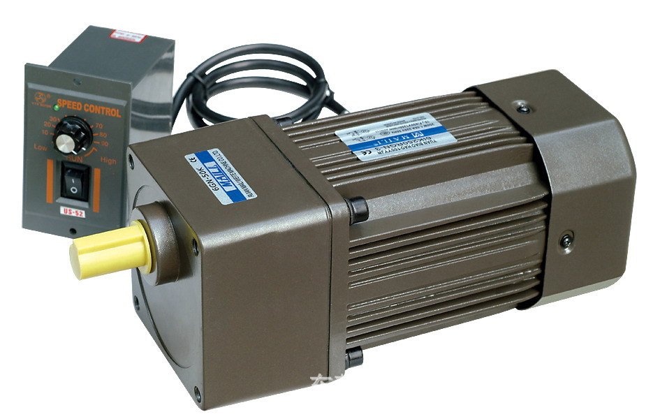 厂家供应 迈力单相220v微型90w调速齿轮减速电机 带调速器