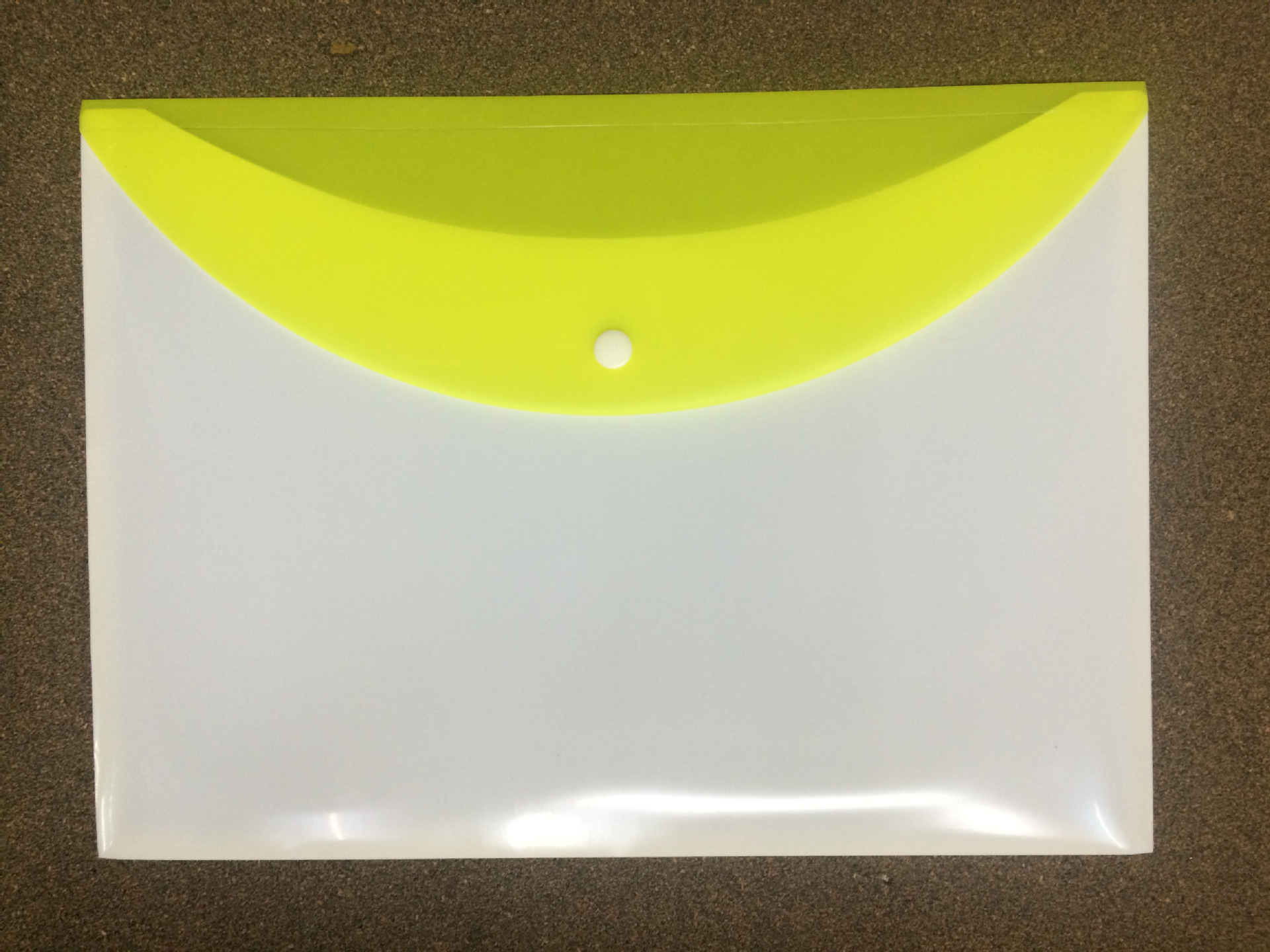 厂家现货供应pp双色纽扣袋按扣文件袋