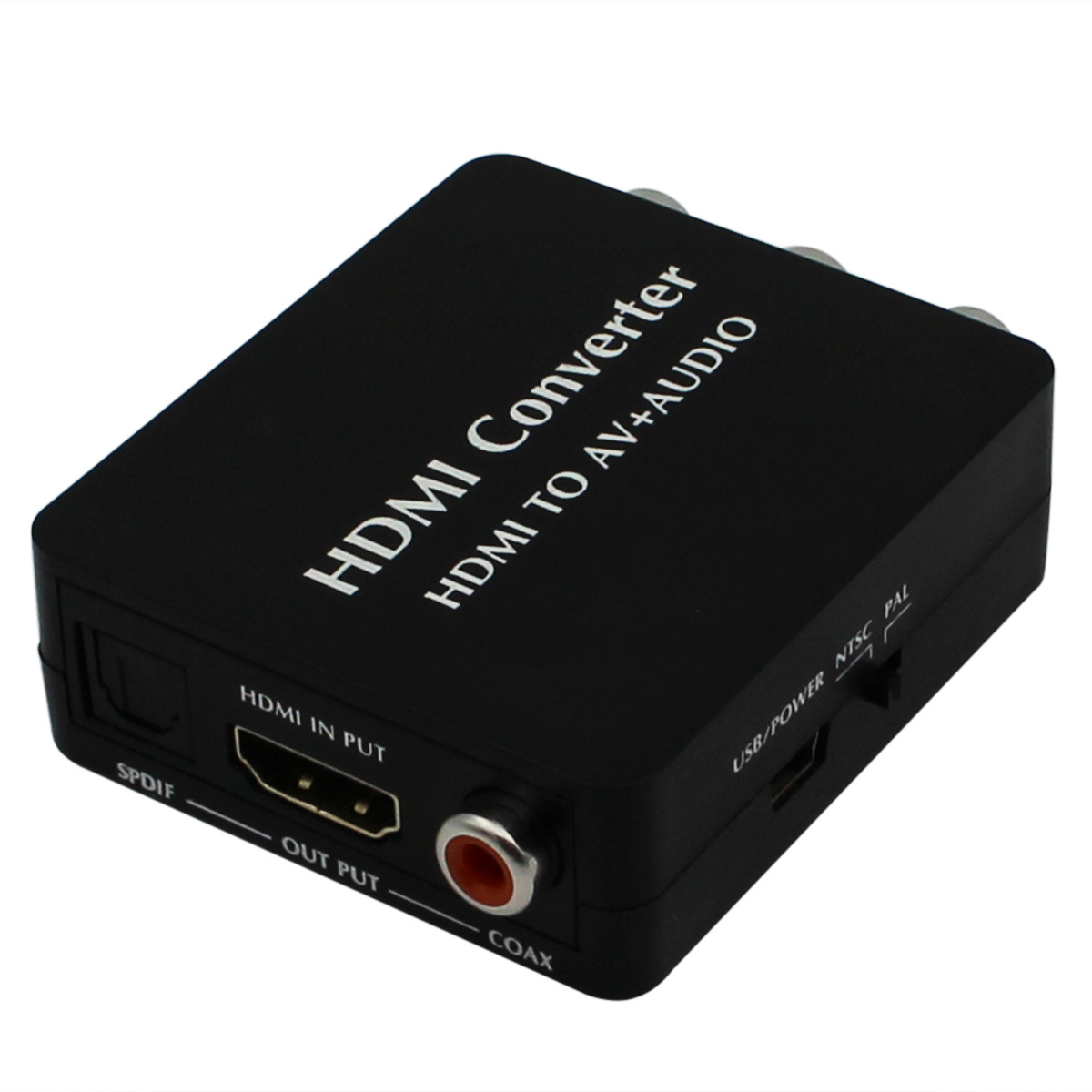 工厂供 hdmi to av audio(spdif coaxial) hdmi转av 光纤 同轴