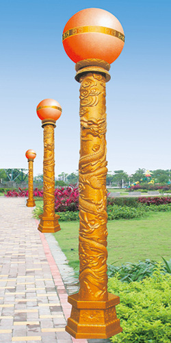 市政广场led景观灯 中国龙古典雕塑景观灯 园林小区大门灯柱