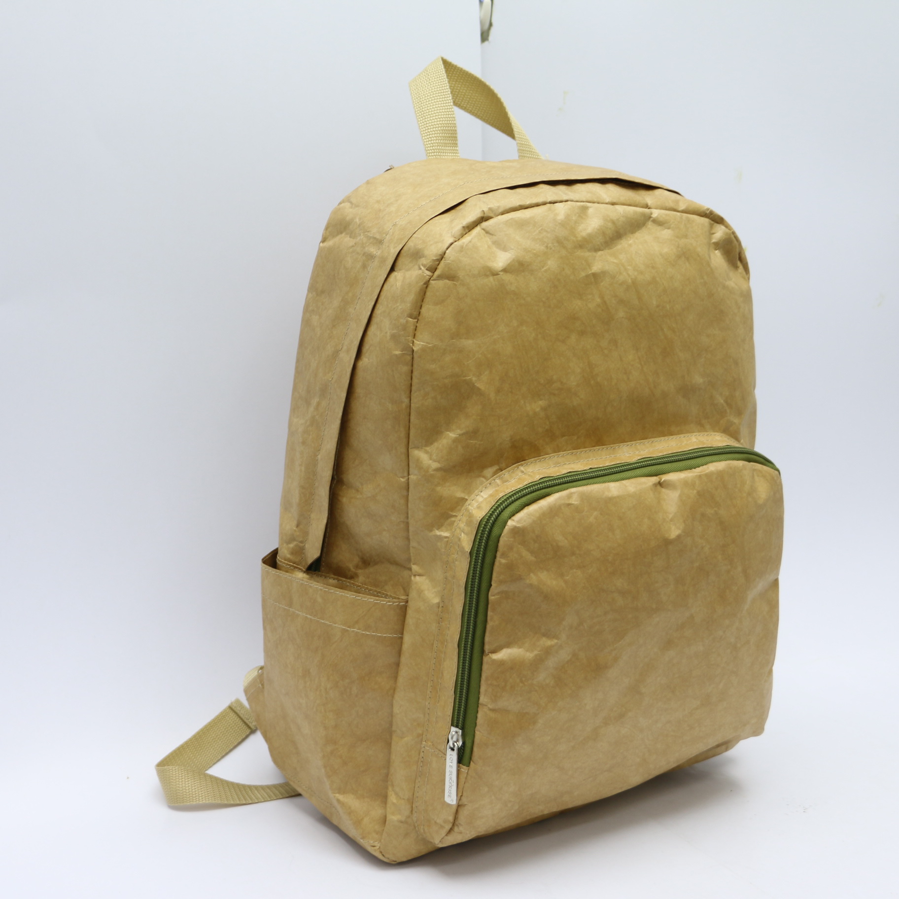 新款韩国进口泰维克纸双肩书包 棕色杜邦纸强卫特背包