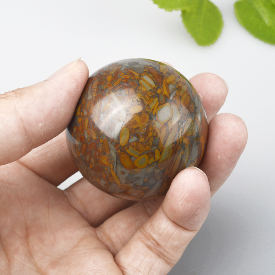 玉兵工艺品正品天然玉石把玩件 女娲石手把件 把玩保健手球批发