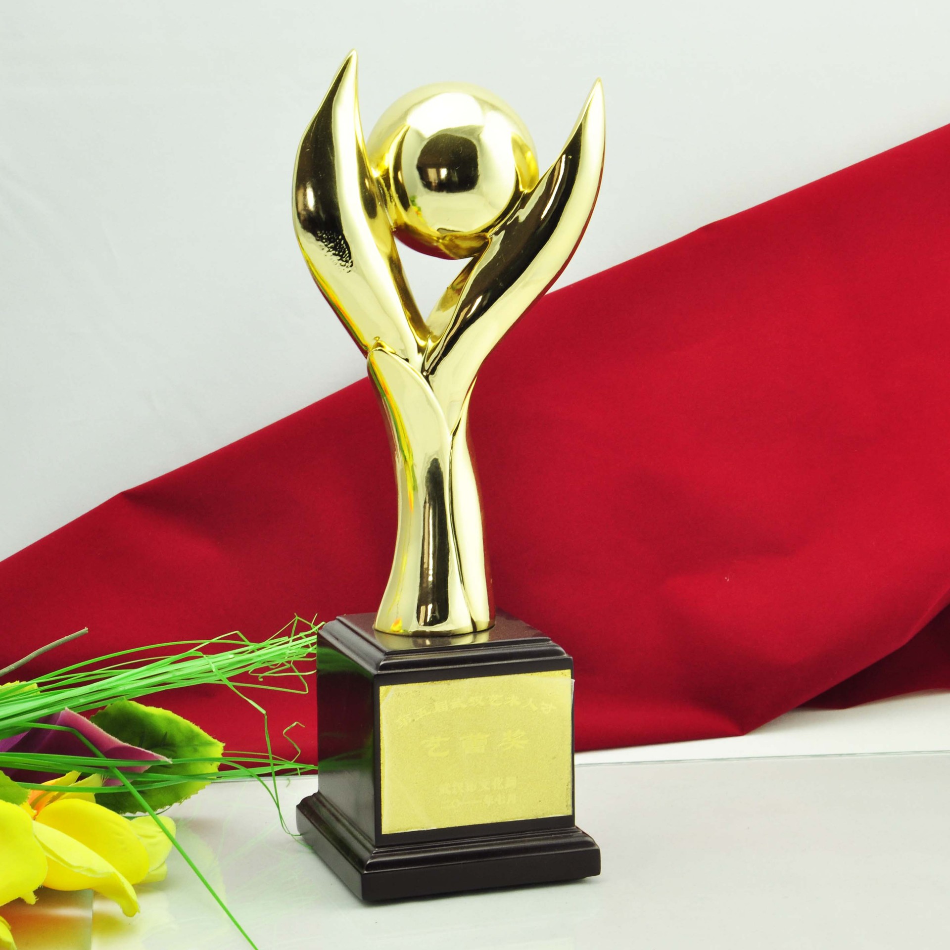 金属奖杯批发制作厂家直销年会颁奖比赛锡合金属奖杯定做工厂镀金