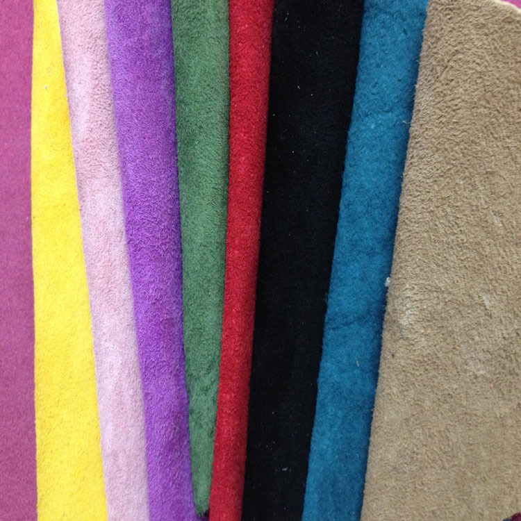 猪巴戈猪二层反绒皮真猪皮绒面1214mm绒毛皮真皮手套用料