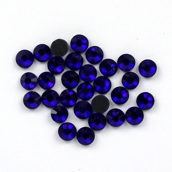 深蓝色平背烫钻 dmc贴钻 diy手工玻璃闪钻 服装辅料 多型号可选
