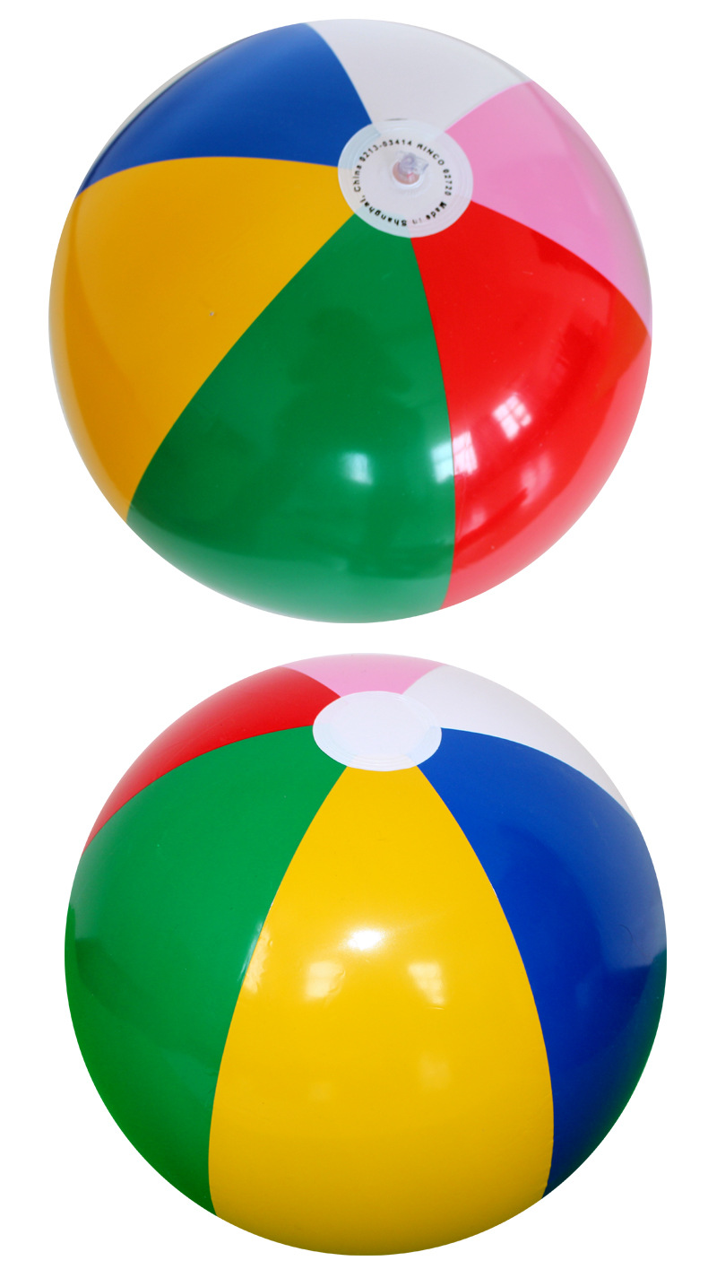 充气沙滩球40cm戏水球儿童玩耍球pvc发泄球亲子游戏球外贸批发