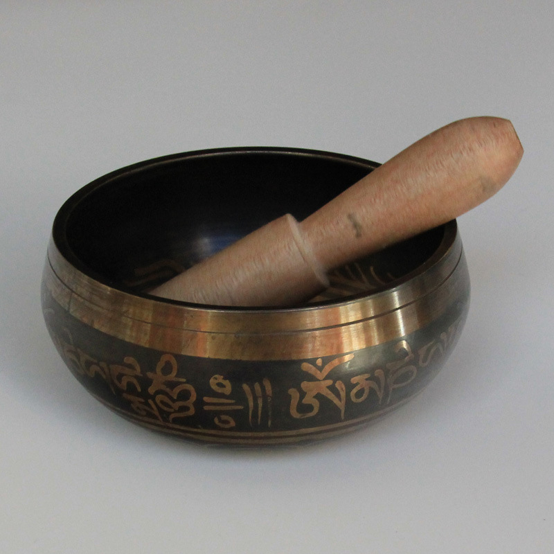 纯铜钵盂风水铜器摆件紫金钵盂佛门法器食器