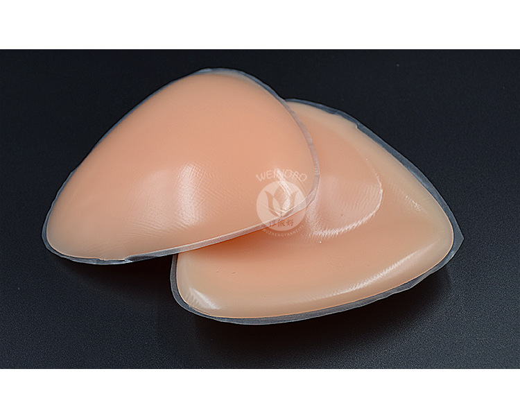 夏季比基尼三角硅胶胸垫 泳衣隐形加厚文胸插片 内衣胸罩乳垫外贸