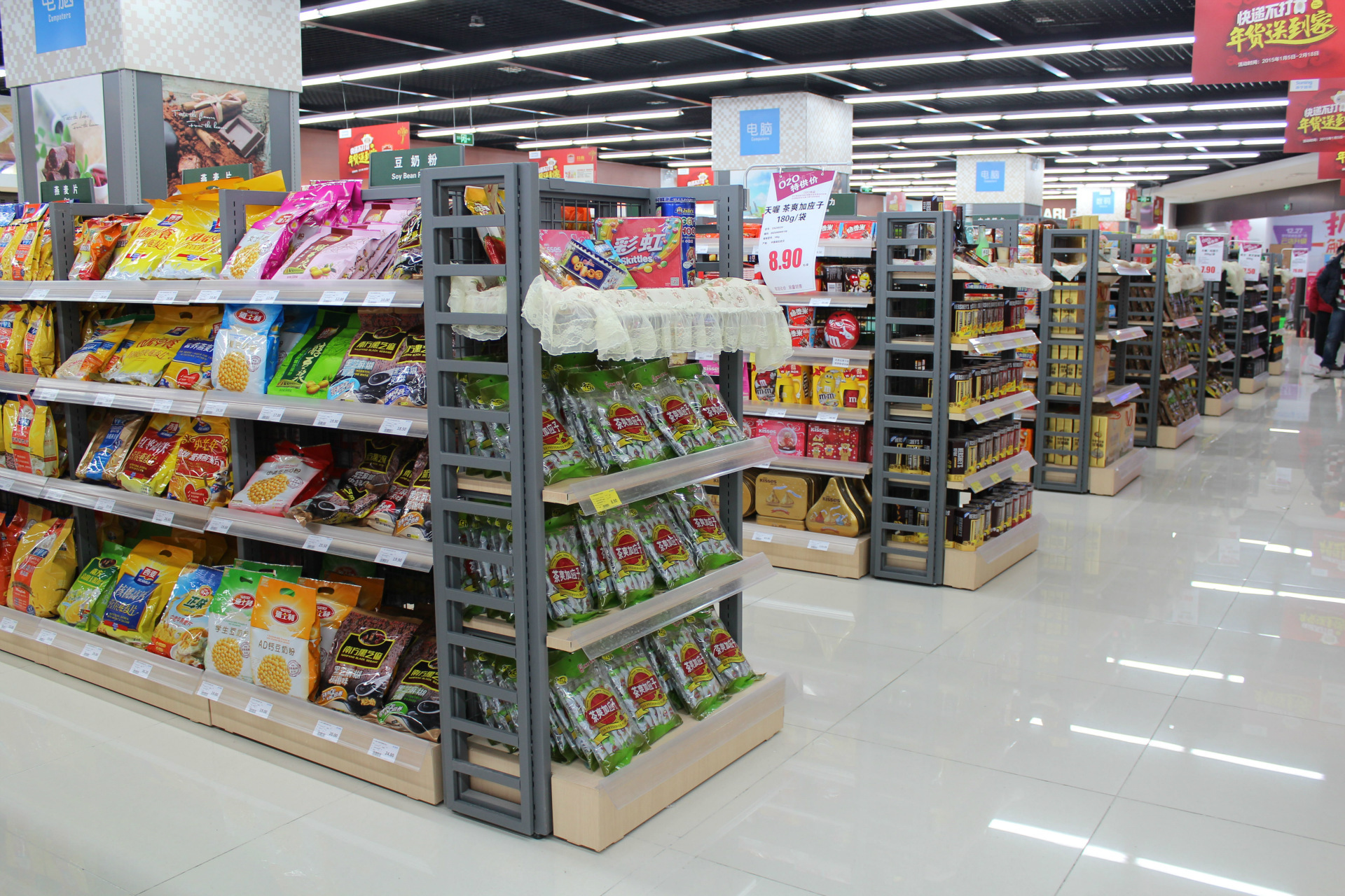 【上虹超市货架 精品店货架 便利店母婴店货架 单双面进口商品货架批