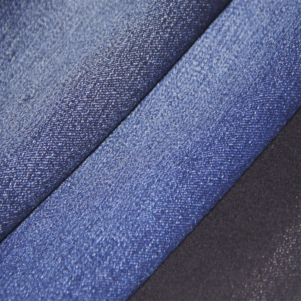 秋冬缎纹弾力牛仔布料 时尚女装弹性牛仔布料 佛山牛仔布批发生产