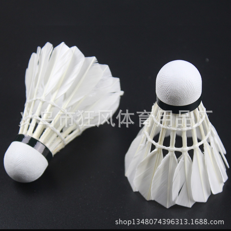 Naili Badminton Composite Ball Head Goose Feather Training Badminton Outdoor Training Family Entertainment 12 Pcs Sa535