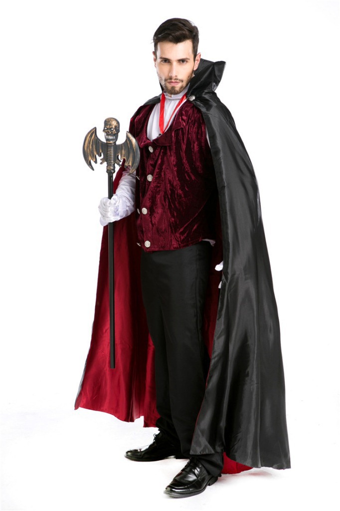 万圣节服装男款吸血鬼德古拉伯爵角色扮演经典电影cosplay服制服