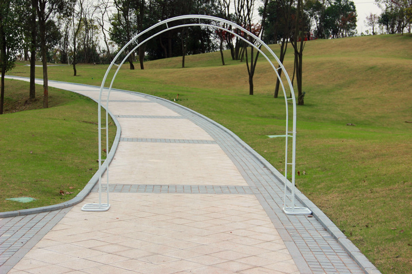 婚庆圆形绢花拱门架