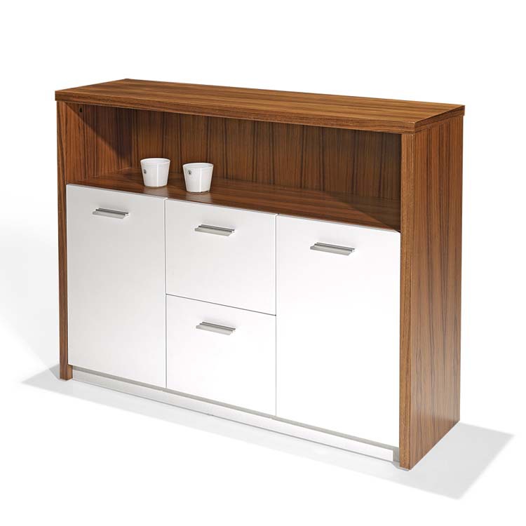 厂家直销办公实木板式茶水柜 现代简约收纳柜储物柜