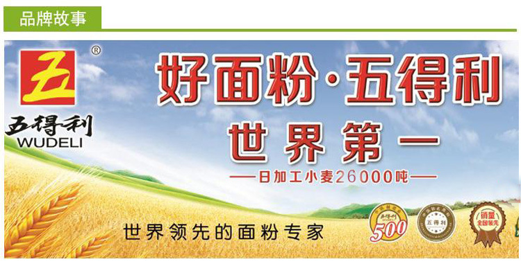 五得利金富强优质小麦高筋面粉25kg 包子饺子大饼面条专用 批发