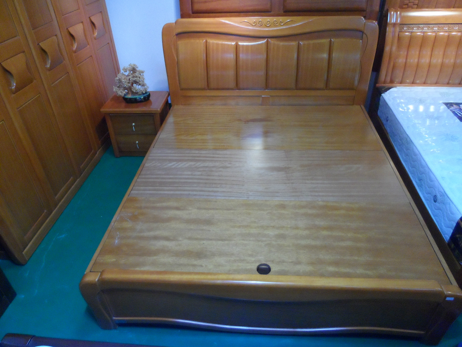 【舒康缘】2015卧室成套家具 中式实木床 新房 优质卧室实木床特价批发1516