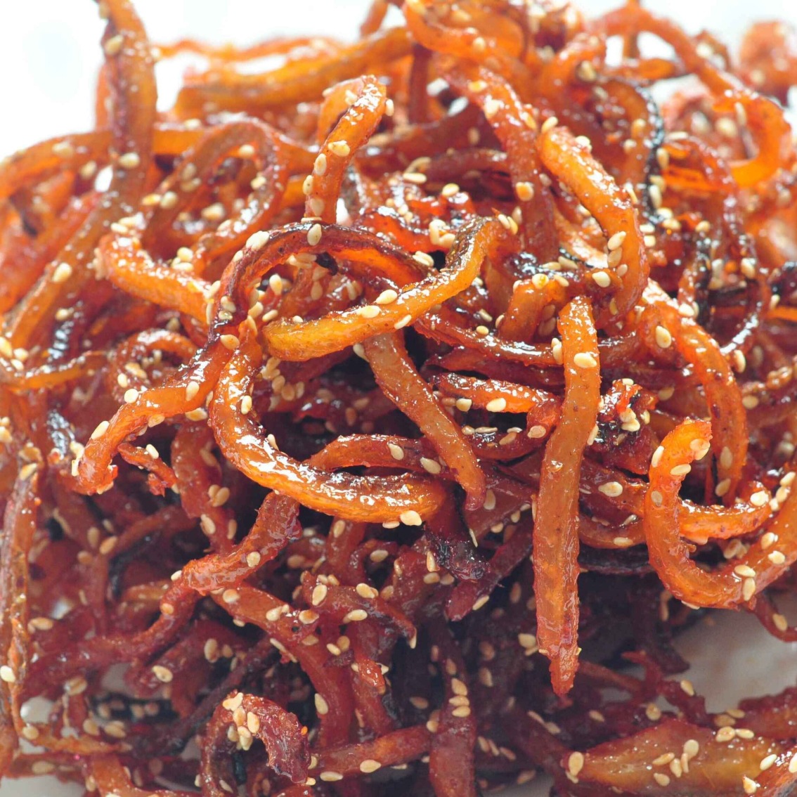 广西蜜汁美味芝麻香辣鳗鱼丝北海龙润麻辣鱼丝12斤整箱批发