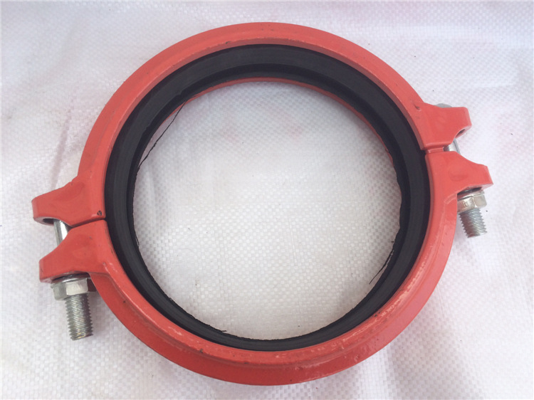 球墨铸铁钢卡,卡箍 供应五金配件 钢性卡箍 多型号沟槽管件批发