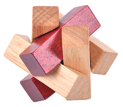 木结解锁鲁班锁孔明锁 鲁班锁批发 解锁成人儿童益智玩具代发批发