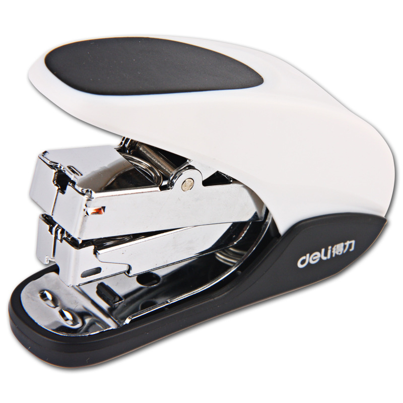 得力0370省力订书机手握式便携标准12号办公订书器带起钉器