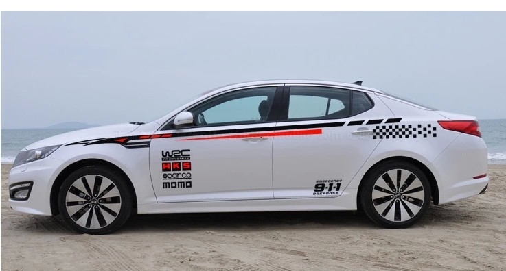 x-190hks腰线拉花 改装全车贴 wrc车身贴纸 911个性图案 汽车拉花