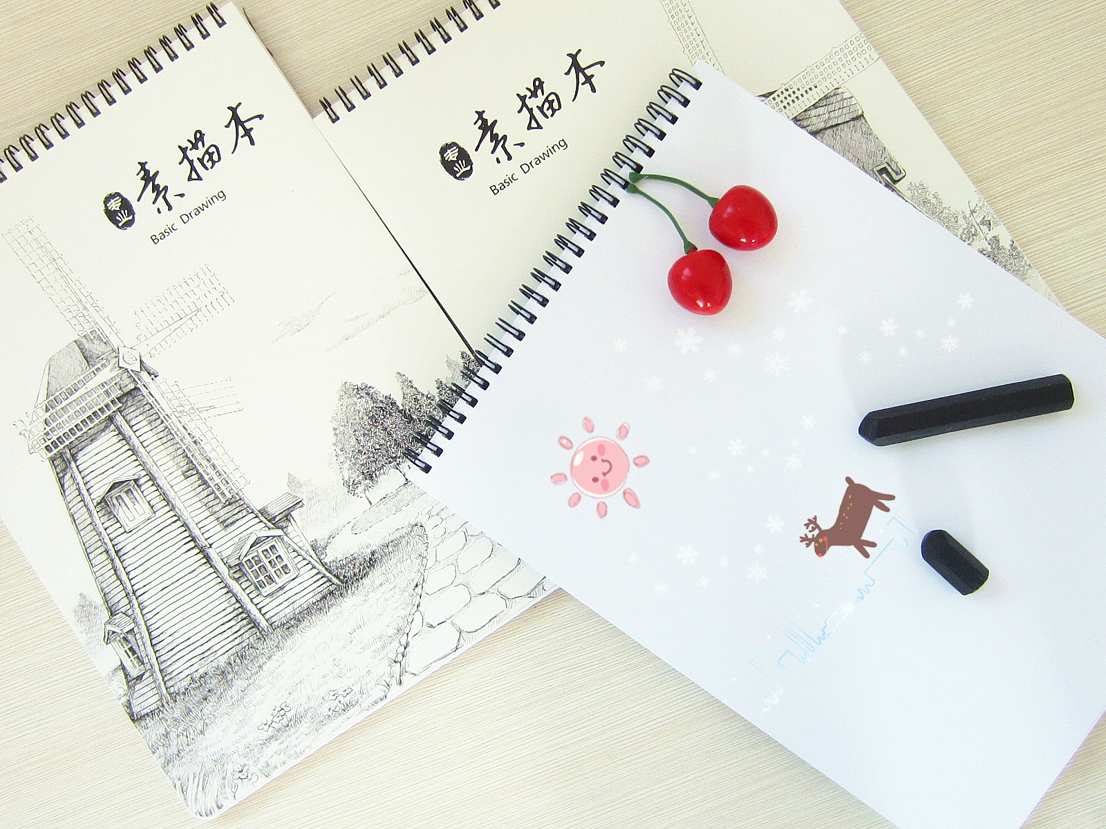 厂家批发a3a4素描写生本 美术手绘画文具学生用品线圈速写笔记本